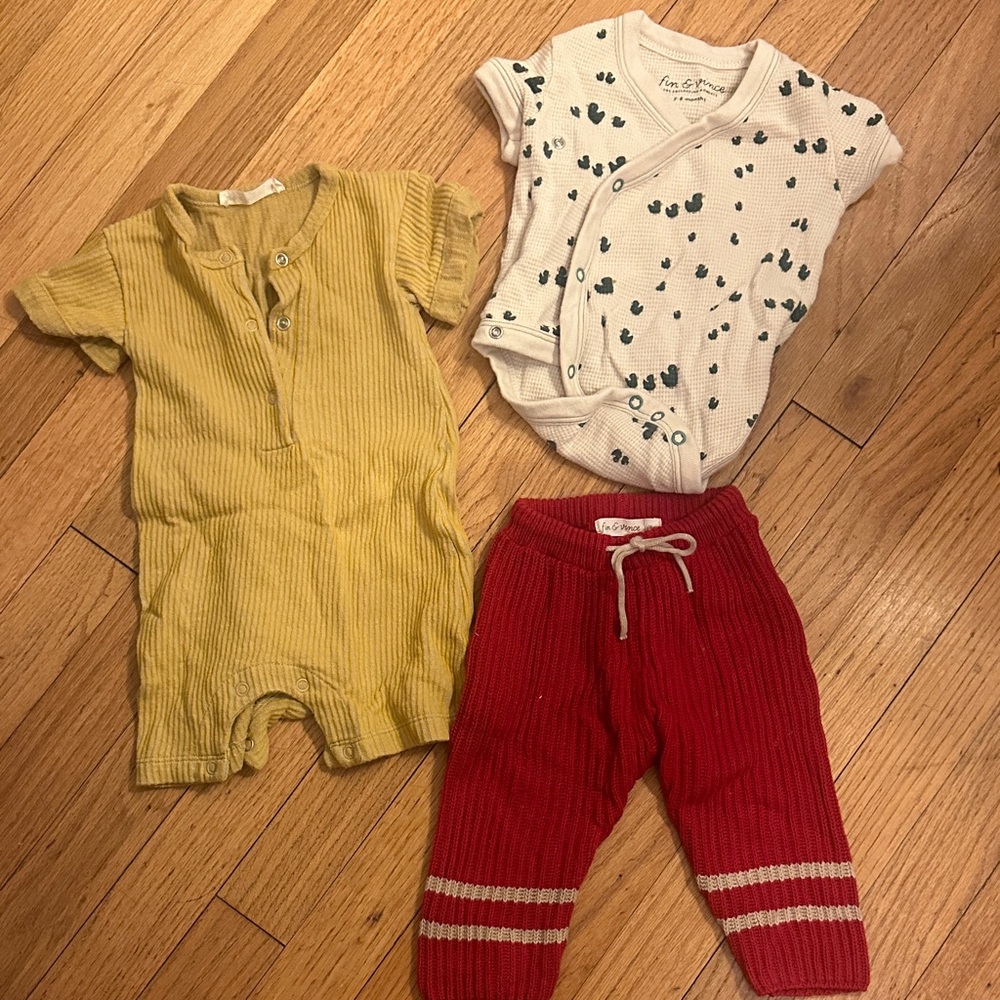 3 3-6 month Fin & Vince baby items